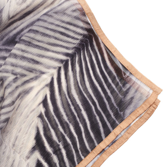 Samu Hand Crafted Shibori Print Silk Chiffon Sqaure Scarf