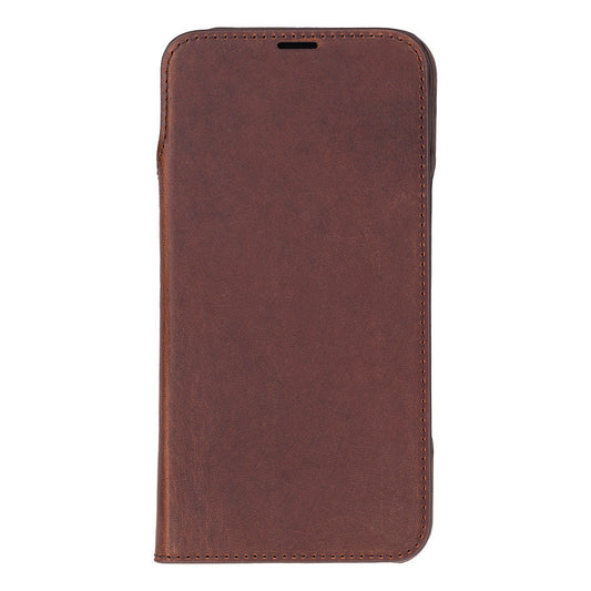 Decatur iPhone 17 Pro Leather Folio Wallet Case