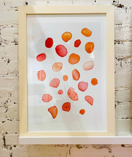 Art Print: Rose Petals on Snow