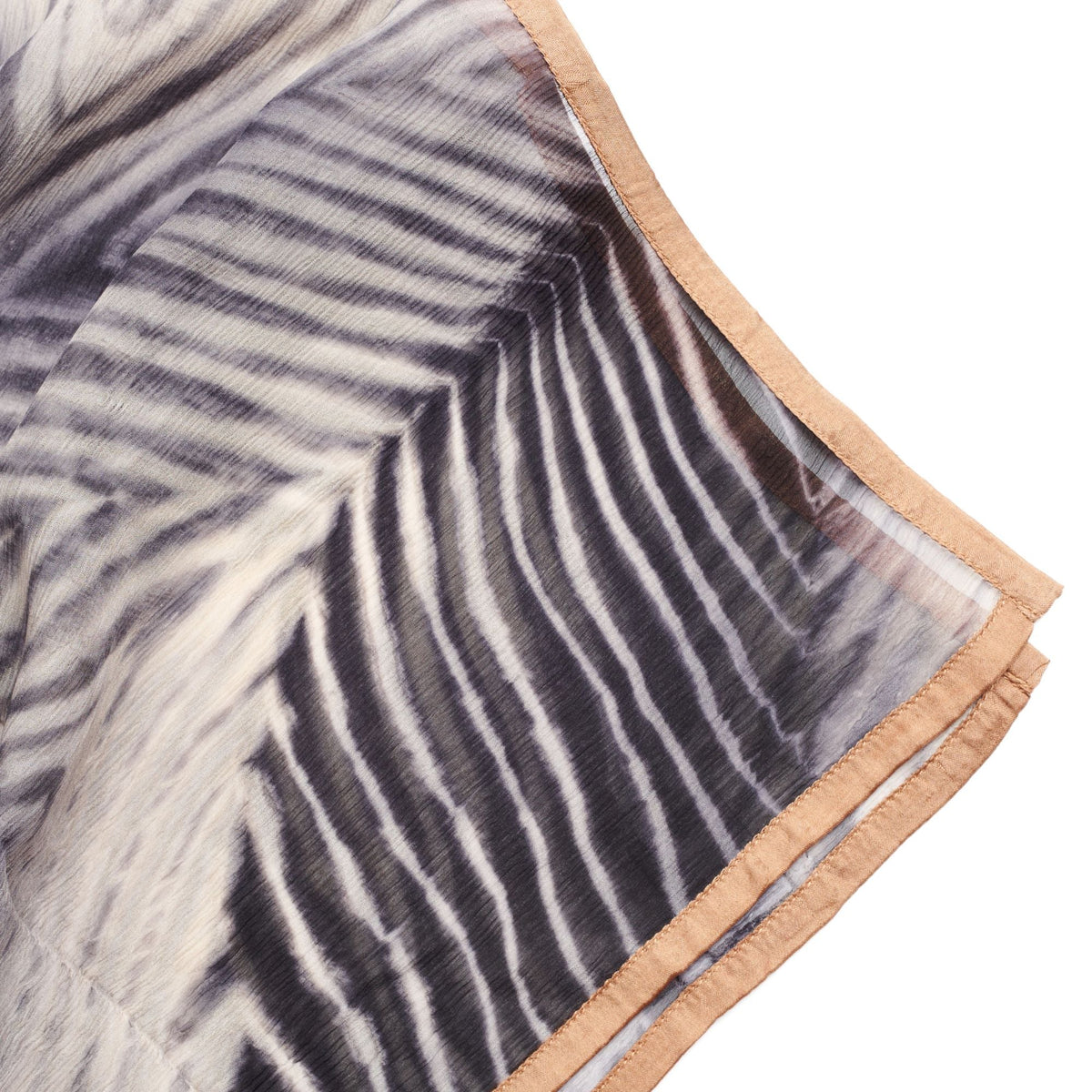 Samu Hand Crafted  Shibori Print Silk Chiffon Sqaure Scarf