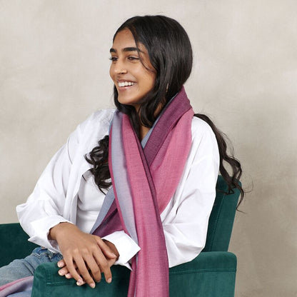 Iris Cashmere Merino Handloom Scarf