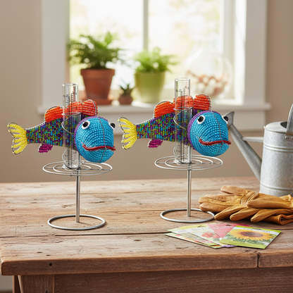 Rain Gauge, Fish (Set of 2)