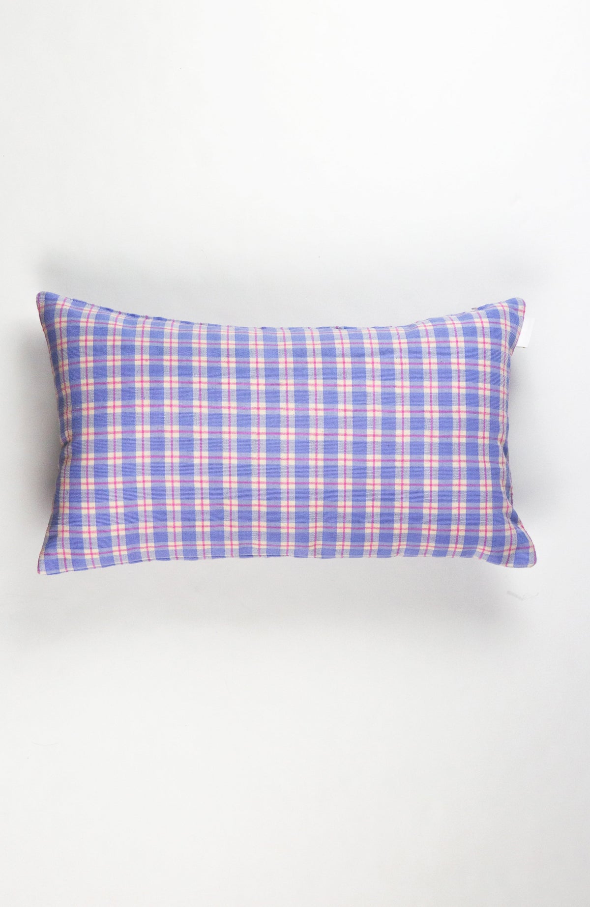 Archive NY Sofia Plaid Rectangle Pillow in Periwinkle