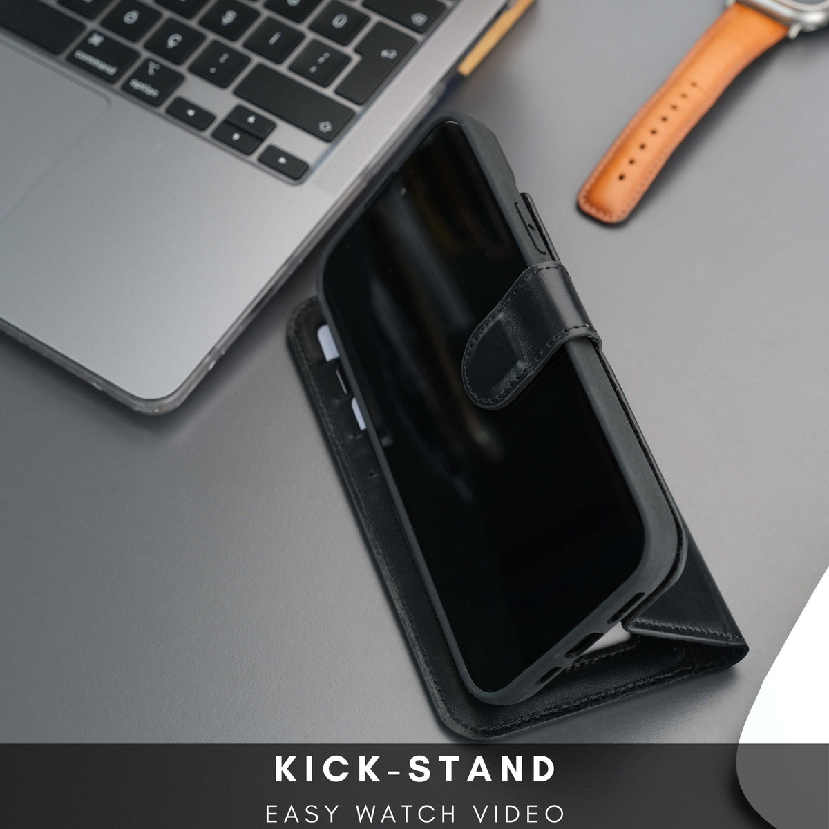 Casper Leather iPhone 14 Plus Wallet Case | MagSafe
