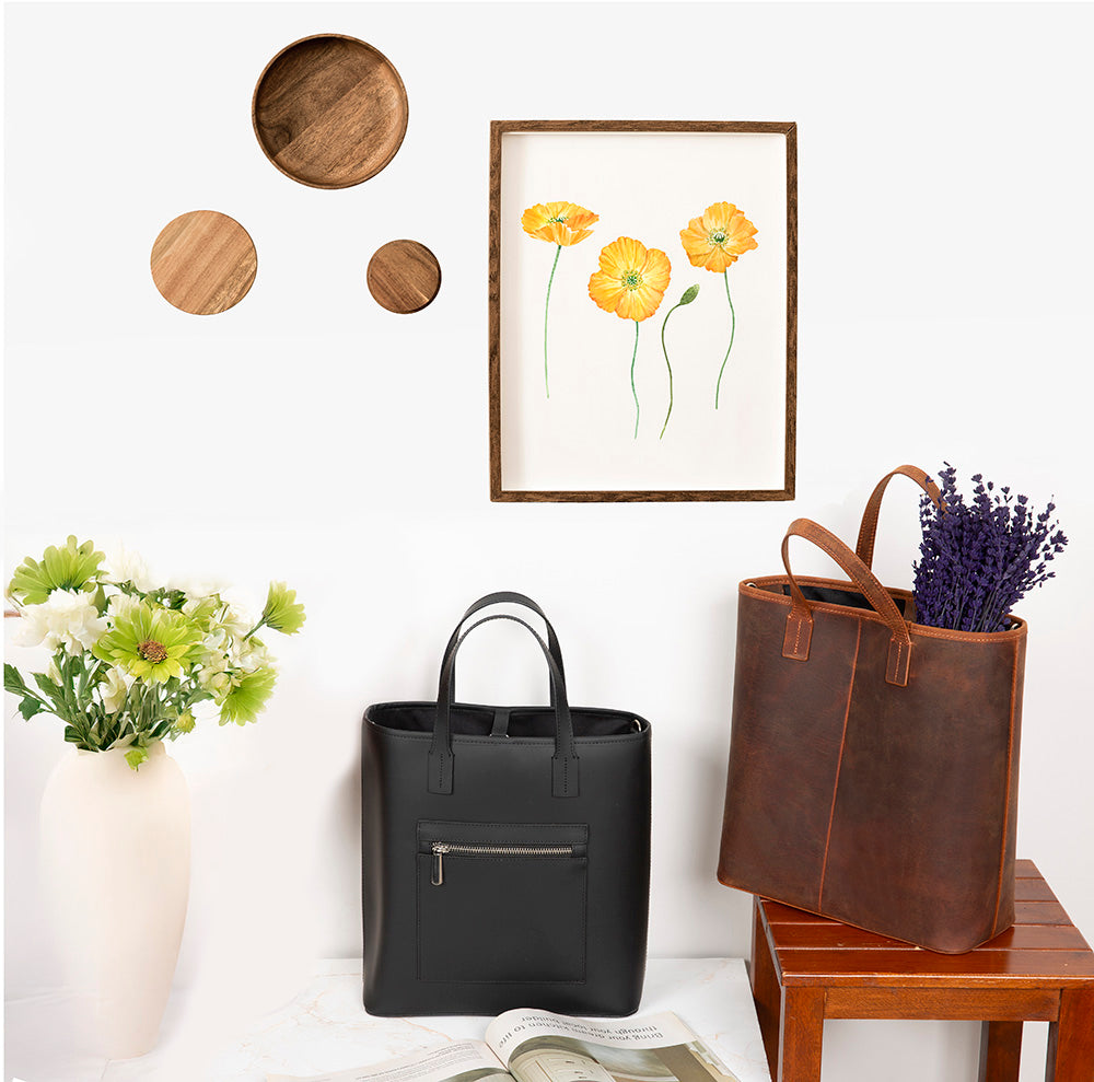 Valetto Leather Tote Bag
