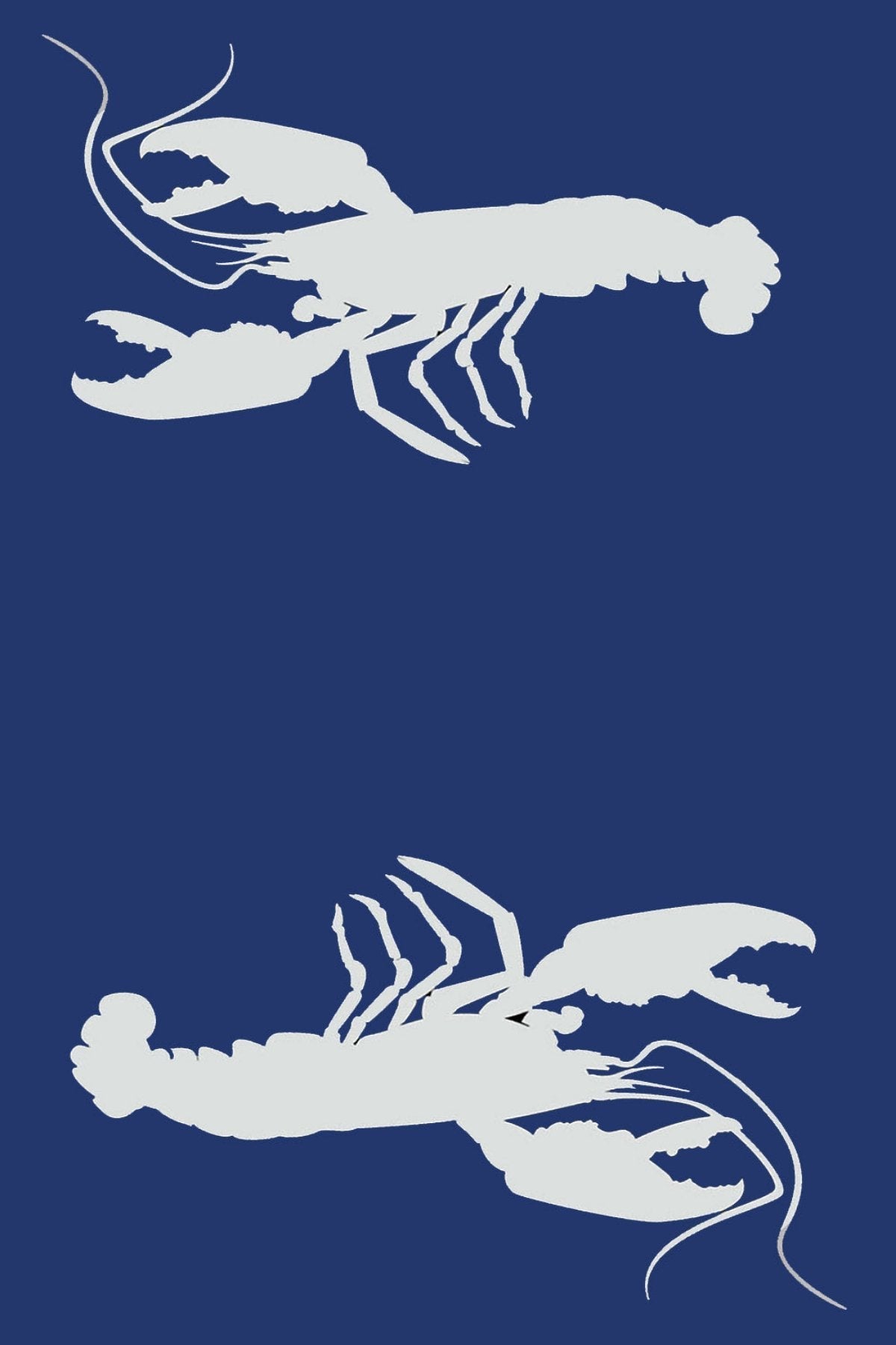 Double Lobster Blue & White
