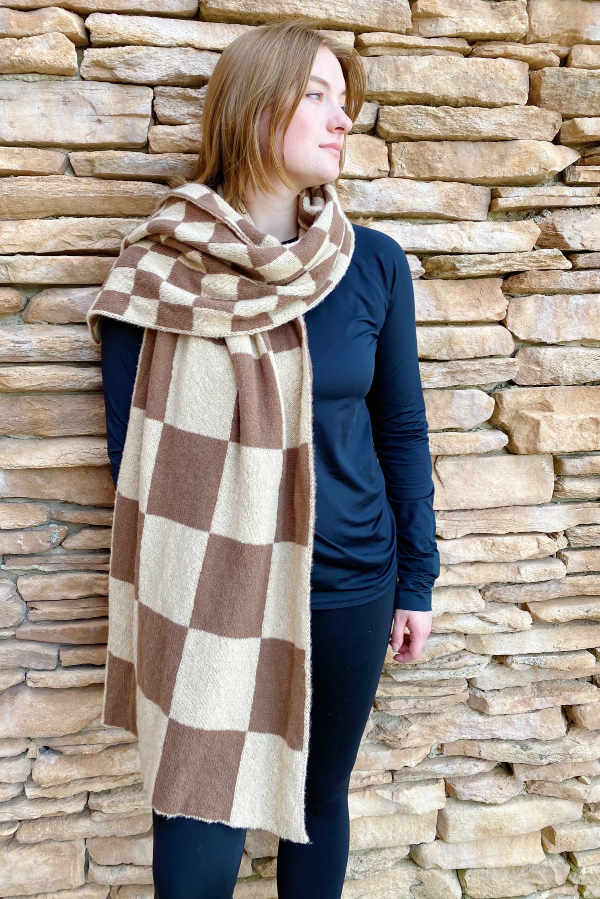 Mixed Thoughts Jumbo Knit Scarf