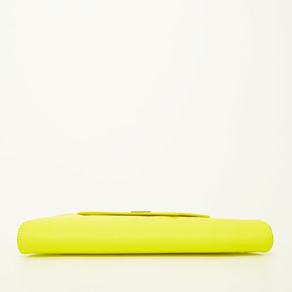 Yellow Purse Leather Clutch Bag Unique Evening Purse Women's Handbag