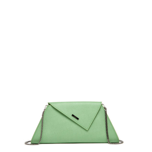 Leather Clutch Bag Summer Green Evening Purse Unique Women's Handbag