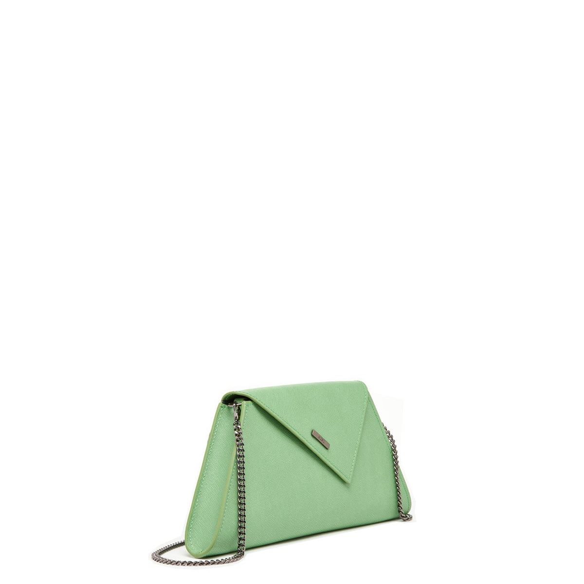 Leather Clutch Bag Summer Green Evening Purse Unique Women's Handbag