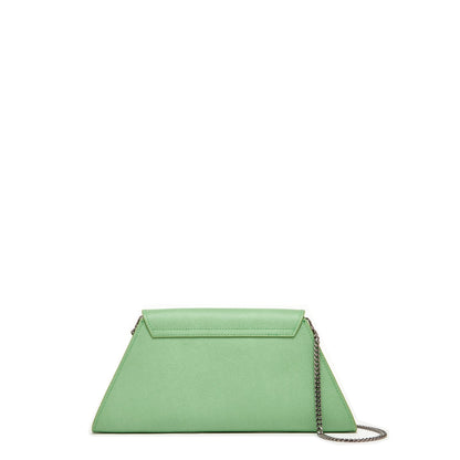 Leather Clutch Bag Summer Green Evening Purse Unique Women's Handbag
