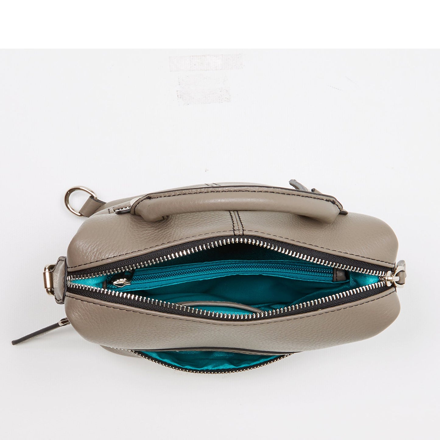 Grey Leather Backpack Purse Convertible Crossbody Bag