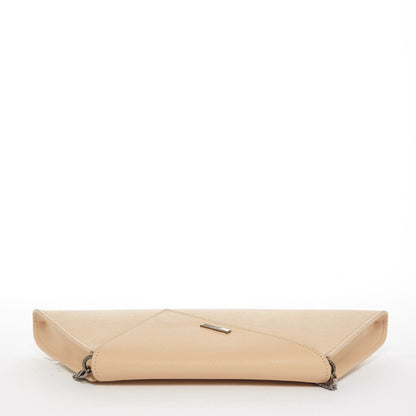 Leather Clutch Bag Nude Clutch Purse Beige Evening Bag Tan Women's Handbag