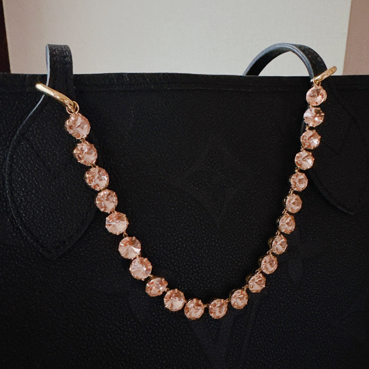 Bold Jewel Chain Bag Charm