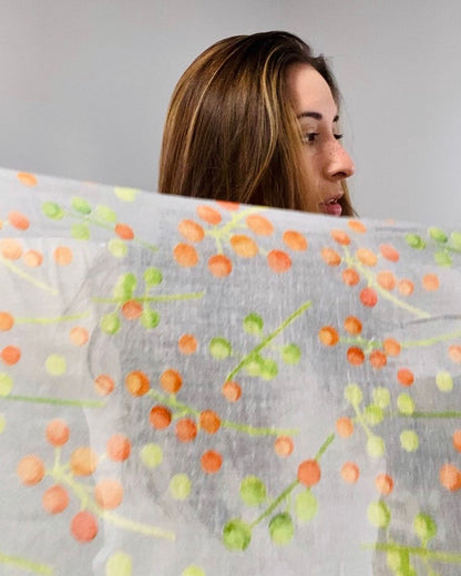 Scarf:  Brunia on Grey