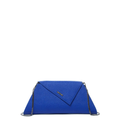 Leather Clutch Bag Evening Purse Cobalt Blue Unique Women's Handbag
