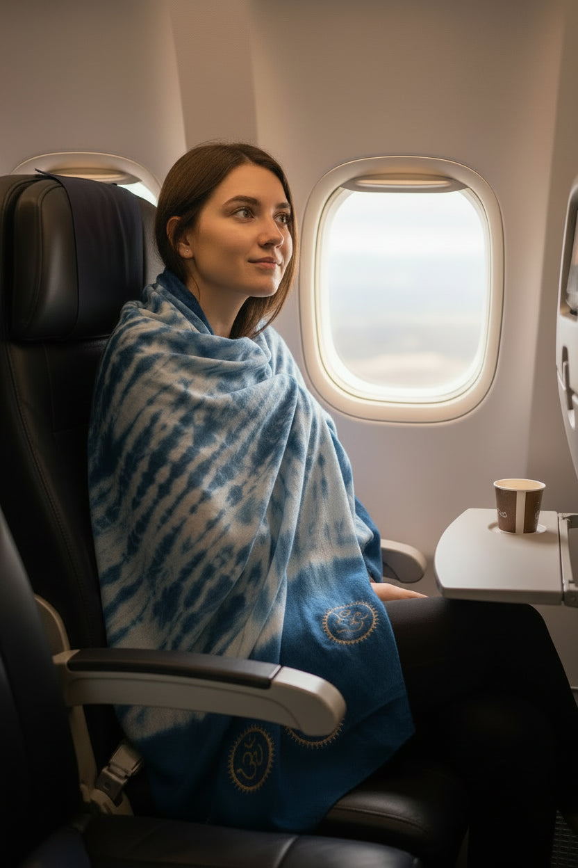 Eternity  Indigo Cotton Scarf