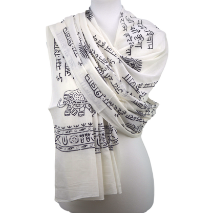 OMSutra Karma Mantra Yoga Prayer Shawl