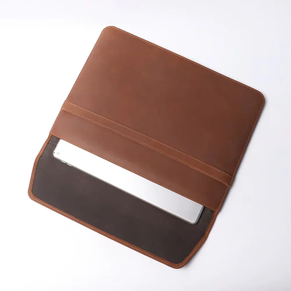 The Runa Leather Laptop Sleeve