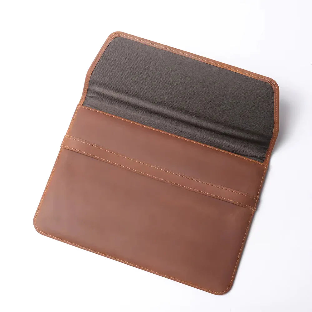 The Runa Leather Laptop Sleeve