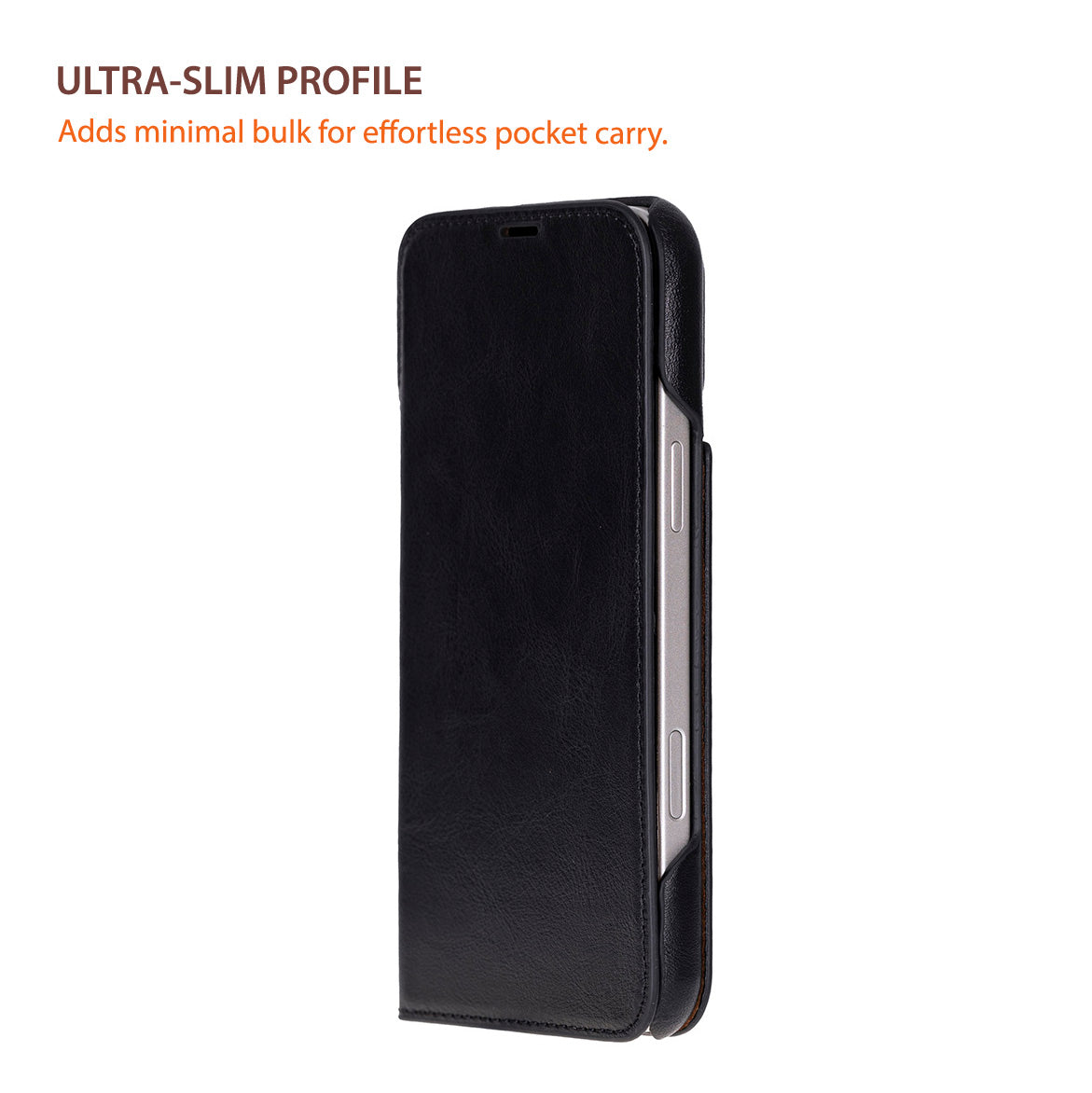 Decatur iPhone 17 Air Leather Folio Wallet Case