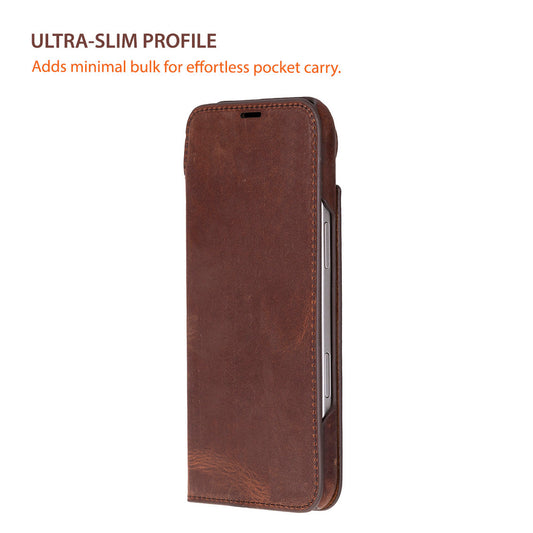 Decatur iPhone 17 Leather Folio Wallet Case