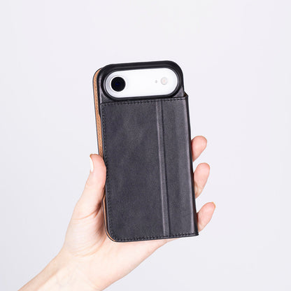Decatur iPhone 17 Air Leather Folio Wallet Case