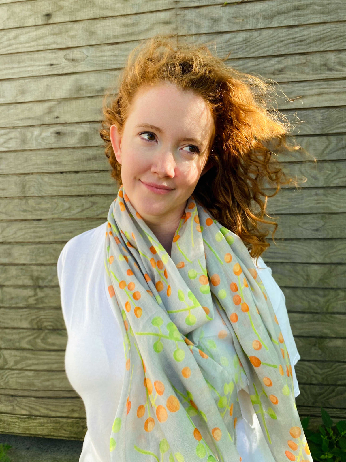 Scarf:  Brunia on Grey