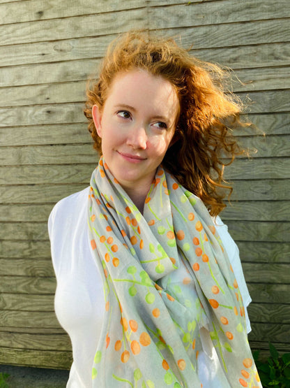 Scarf:  Brunia on Grey