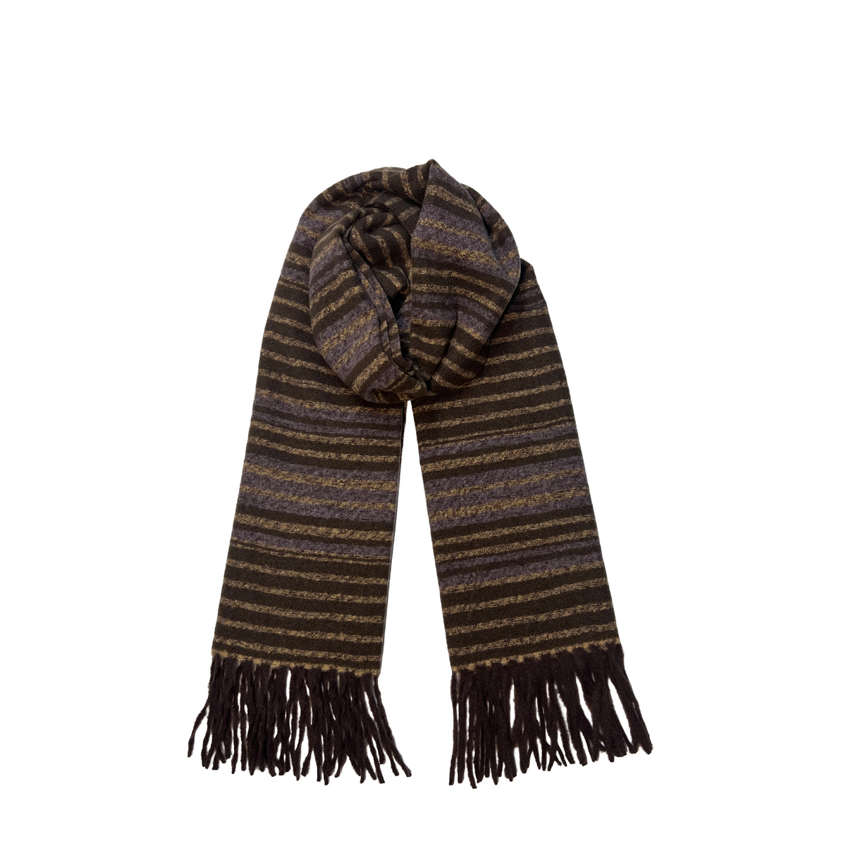 Purple Scarf with Fringe