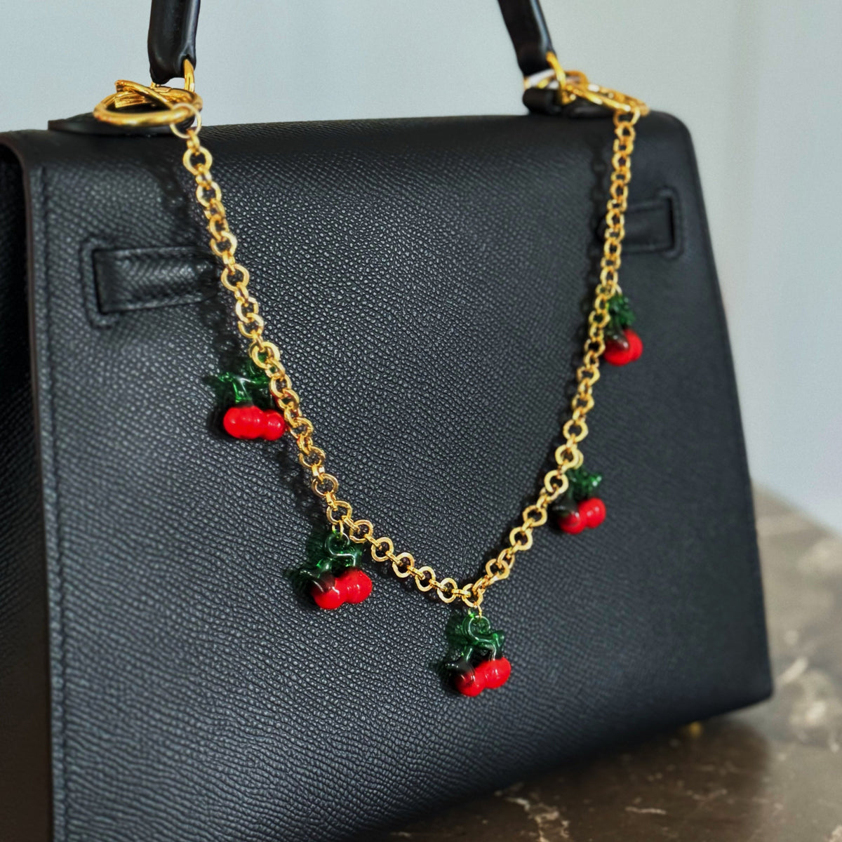 Sweet Cherry Drops Bag Charm