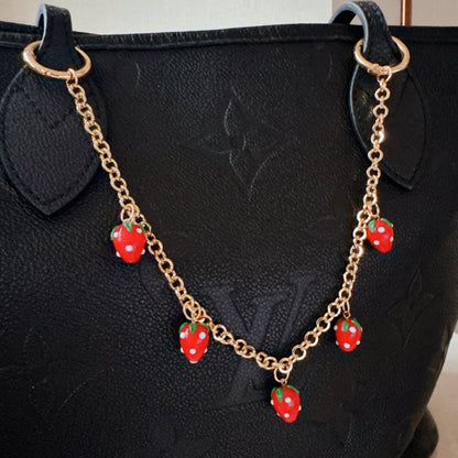 Sweet Strawberry Drops Bag Charm
