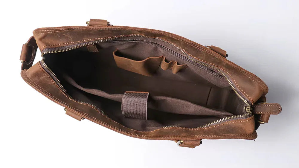 The Viggo Briefcase | Genuine Leather Messenger Bag