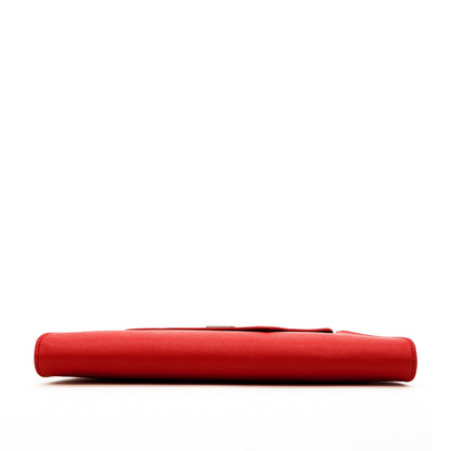 Red Clutch Bag Leather Clutch Purse Crossbody Evening Purse Unique Women's Red Handbag