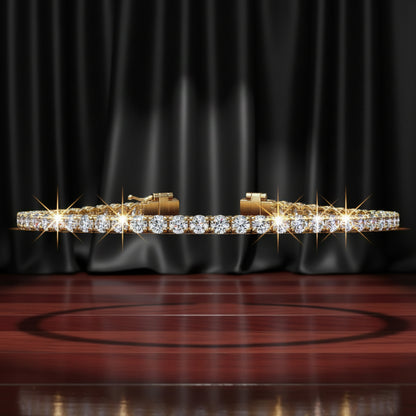 12.00 CTW Lab Grown Diamond Tennis Bracelet | G/VS AGI Certified | 14kt White or Yellow Gold