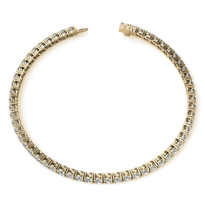 8.5 CTW Lab Grown Diamond Tennis Bracelet in 14kt White/Yellow Gold (G/VS) AGI Certified