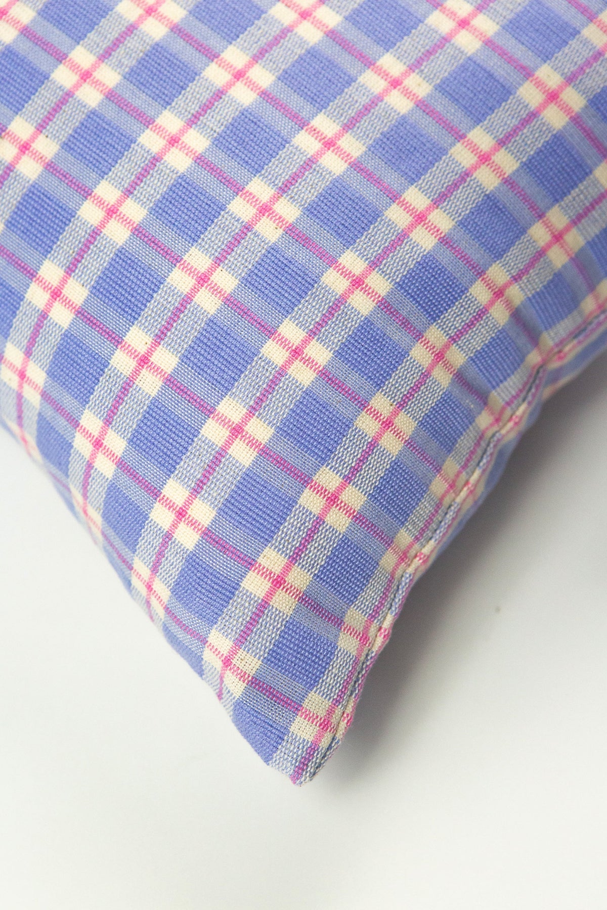 Archive NY Sofia Plaid Rectangle Pillow in Periwinkle