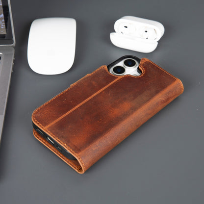 Casper iPhone 17 Leather Wallet Case – MagSafe Compatible
