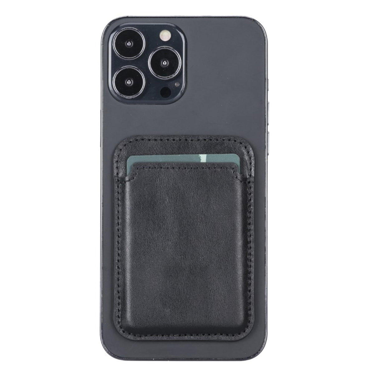 Cortland Full-Grain Leather Card Holder Wallet with Magnet