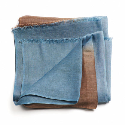 Mahogany Sky Soft Linen Silk Handloom Scarf