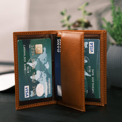 Denver Luxury Full-Grain Leather Cardholder for Men