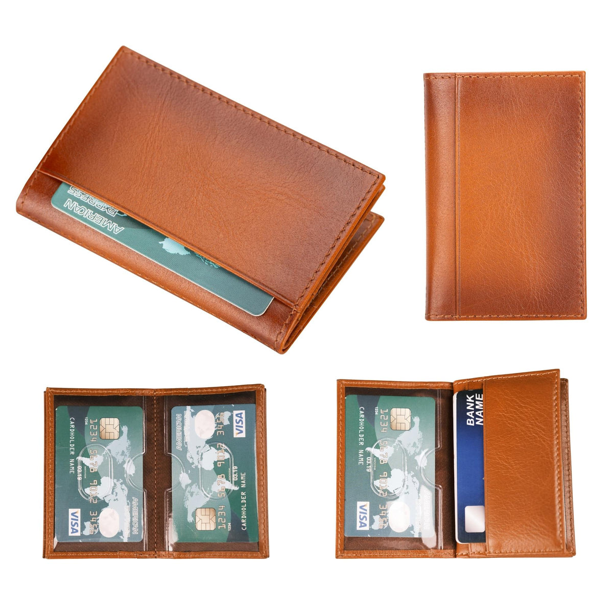 Denver Luxury Full-Grain Leather Cardholder for Men
