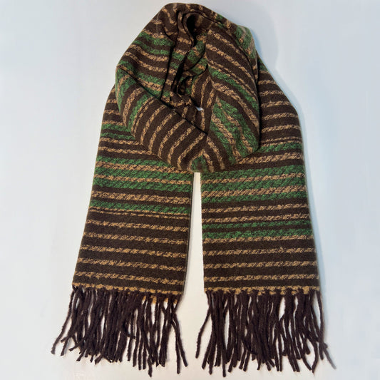 Brown Green Scarf