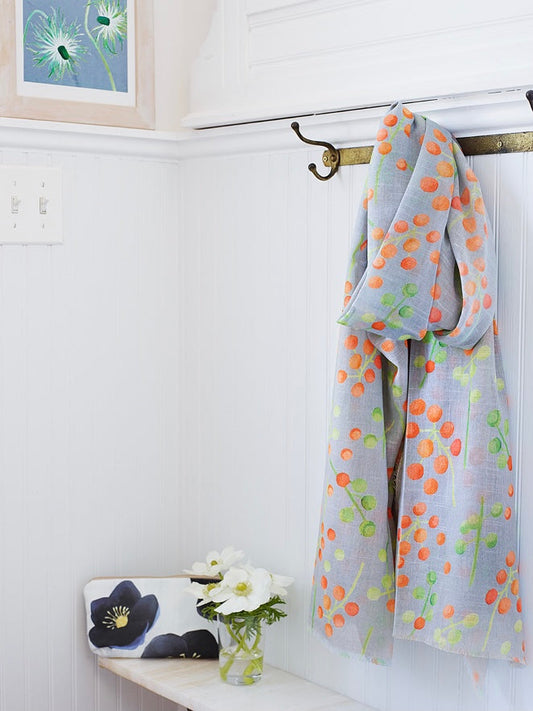 Scarf:  Brunia on Grey