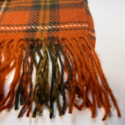 Orange Plaid Scarf