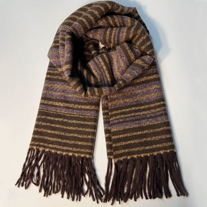Purple Scarf with Fringe