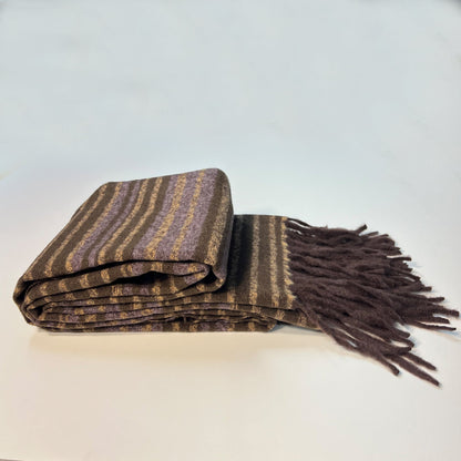 Purple Scarf with Fringe