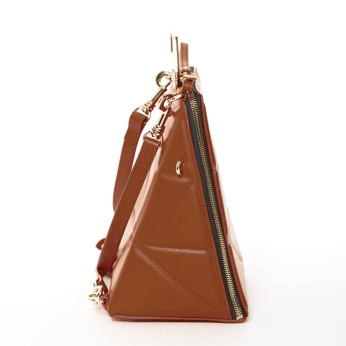 Brown Leather Backpack Purse for Women Unique Convertible Crossbody Bag