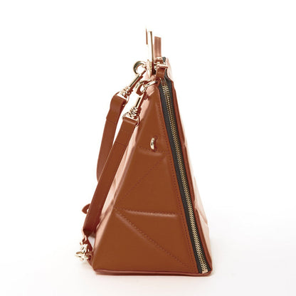 Brown Leather Backpack Purse for Women Unique Convertible Crossbody Bag