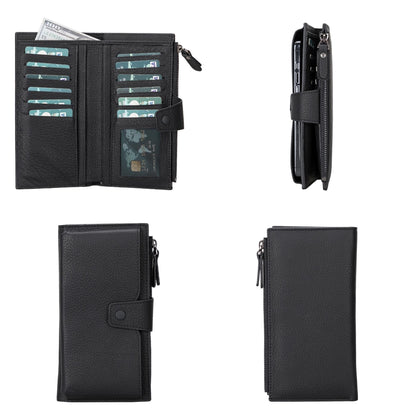Riverton Women's Leather Wallet with Cell Phone Section